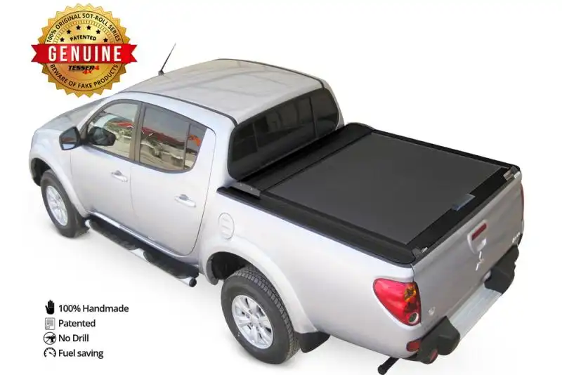 Roller cover Black Matt aluminum for Mitsubishi L-200 Triton 2006-2015