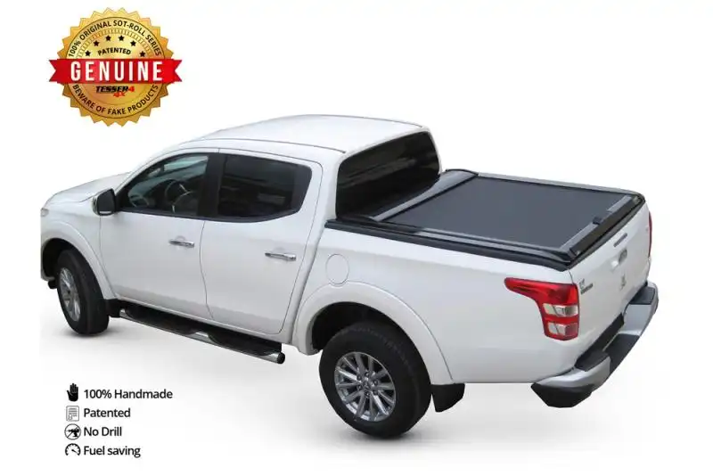 Persiana de aluminio enrollable negro mate para Fiat Fullback 2016-