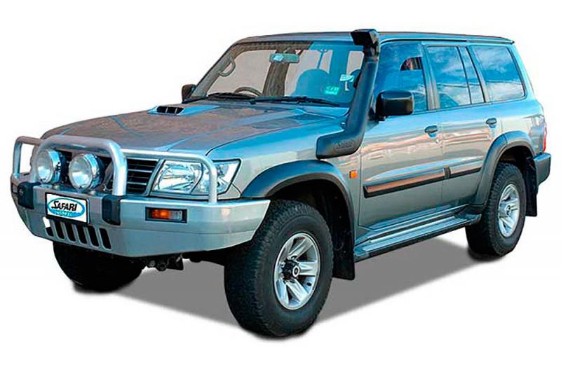 Safari Snorkel Nissan Patrol GR Y61 ZD30DDT 3.0L Diesel engines - Completely Australian designed and manufactured.