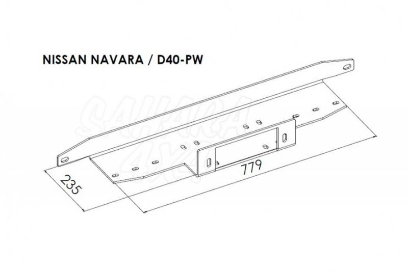 Soporte de cabrestante Nissan Pathfinder (2005 - 2010) - 