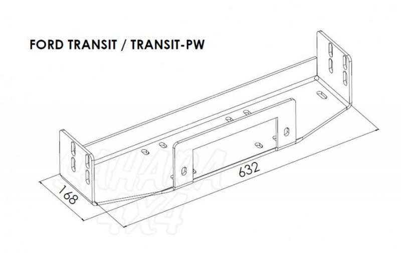 Hidden winch mounting plate - Ford Transit (2006 - 2012)