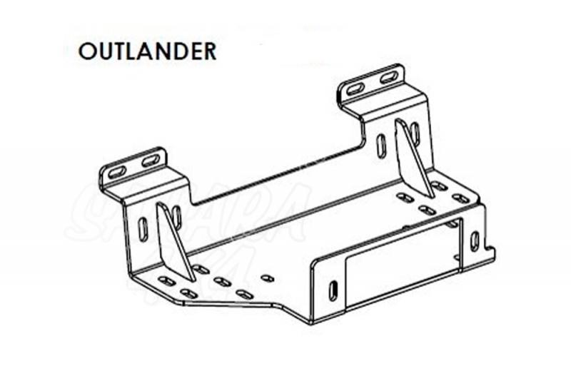 Hidden winch mounting plate - Mitsubishi Outlander (2009 - 2012)