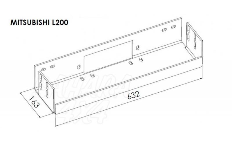 Soporte de cabrestante Mitsubishi L200 (2006 - 2009 - 2015)