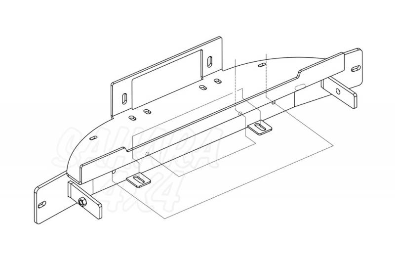 Soporte de cabrestante Ford Ranger (2016 - 2019) - 