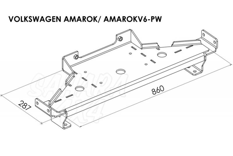 Soporte de cabrestante Volkswagen Amarok V6 (2016 -) - 