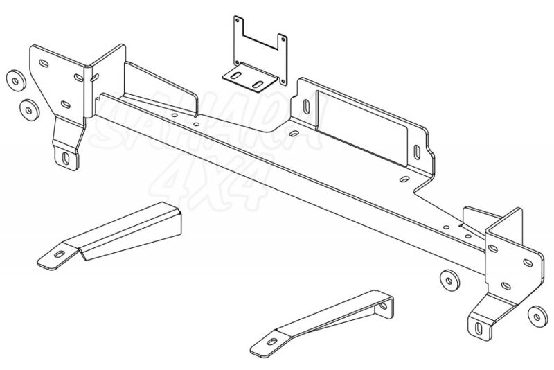 Hidden winch mounting plate - Volkswagen Crafter (2017 -) / MAN - Check ECE in your country before instalation, Only manual transmission