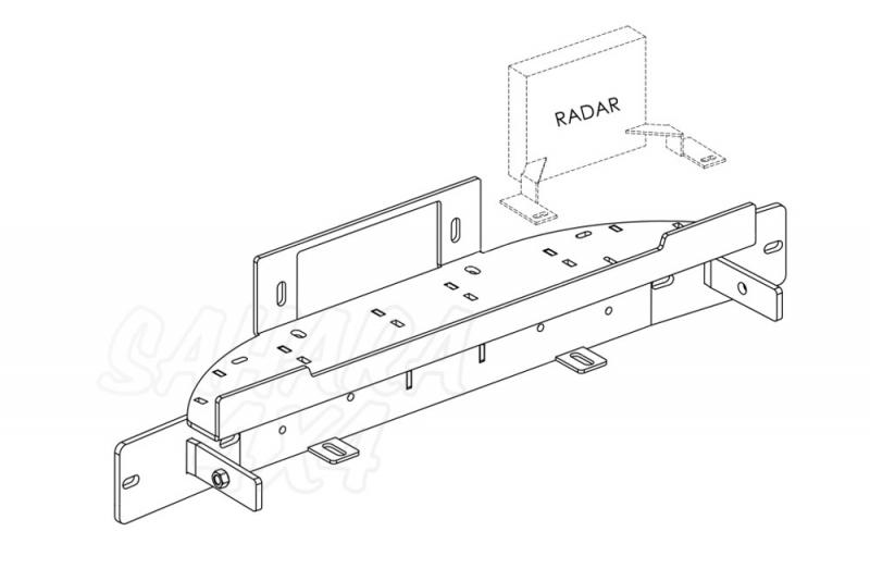 Hidden winch mounting plate - Ford Ranger (2016 - 2019) compatible with ACC