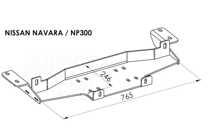 Soporte de cabrestante Nissan Navara NP300 (2015 -) - V2