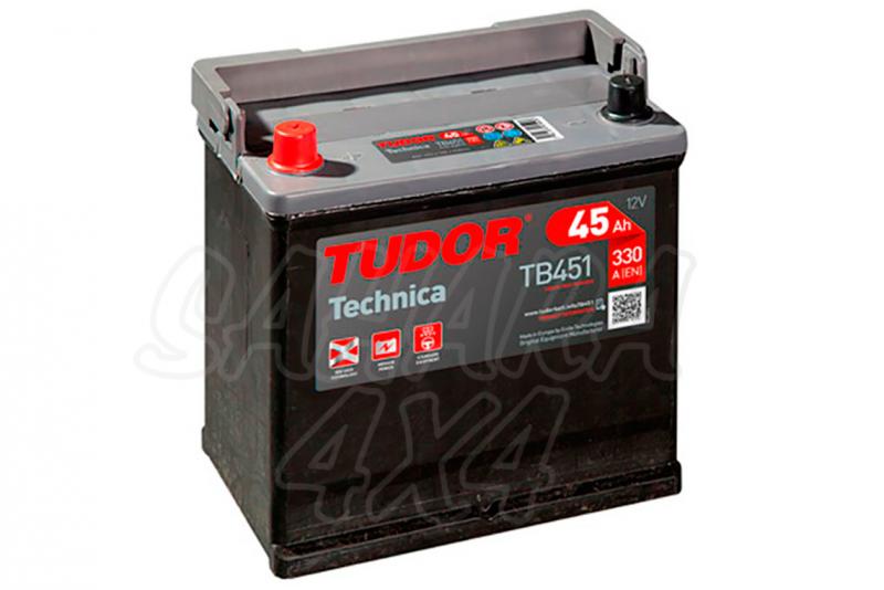 Bateria TUDOR Technica TB451 45 AH , Positivo Izquierda - LONGITUD: 220 MM ANCHO: 135 MM ALTURA: 225 MM