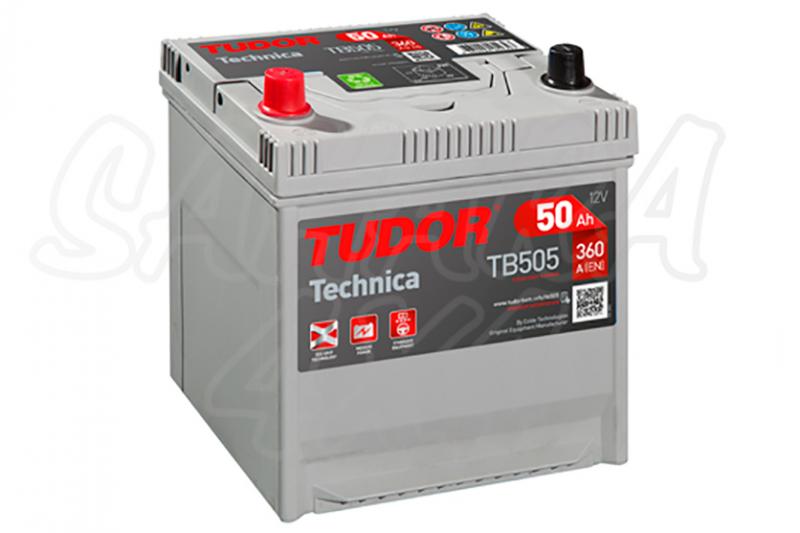 Bateria TUDOR Technica TB505 50 AH , Positivo Izquierda - LONGITUD: 200 MM ANCHO: 173 MM ALTURA: 222 MM