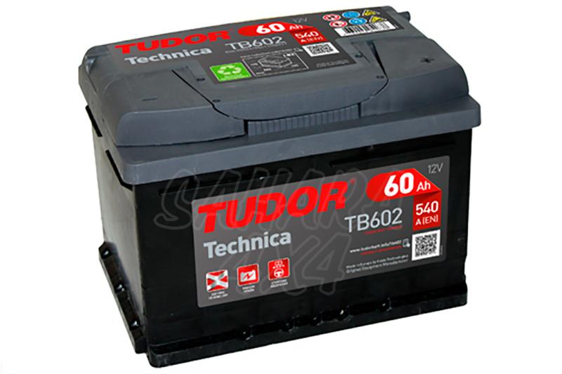 TUDOR Technica Battery TB602 60 AH, RIGHT  +