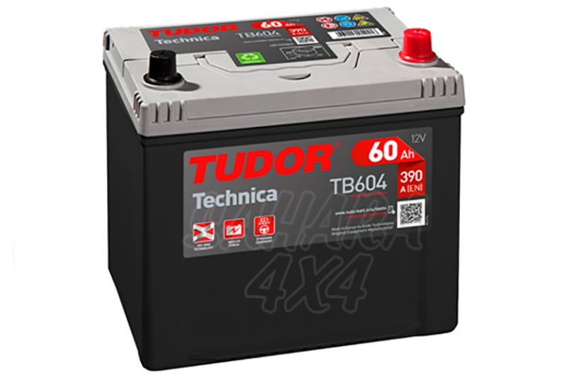 TUDOR Technica Battery TB604 60 AH, RIGHT  + - LENGHT: 230 MM WIDTH: 173 MM HEIGHT: 222 MM