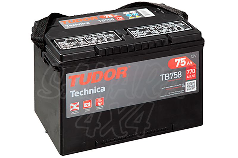 TUDOR Technica Battery TB758 75 AH, LEFT  +