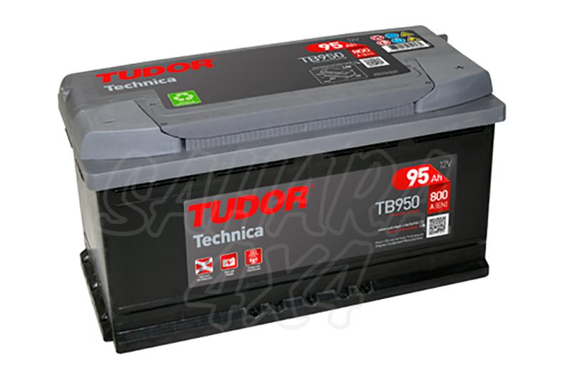 TUDOR Technica Battery TB950 95 AH, RIGHT  + - LENGHT: 353 MM WIDTH: 175 MM HEIGHT:190 MM