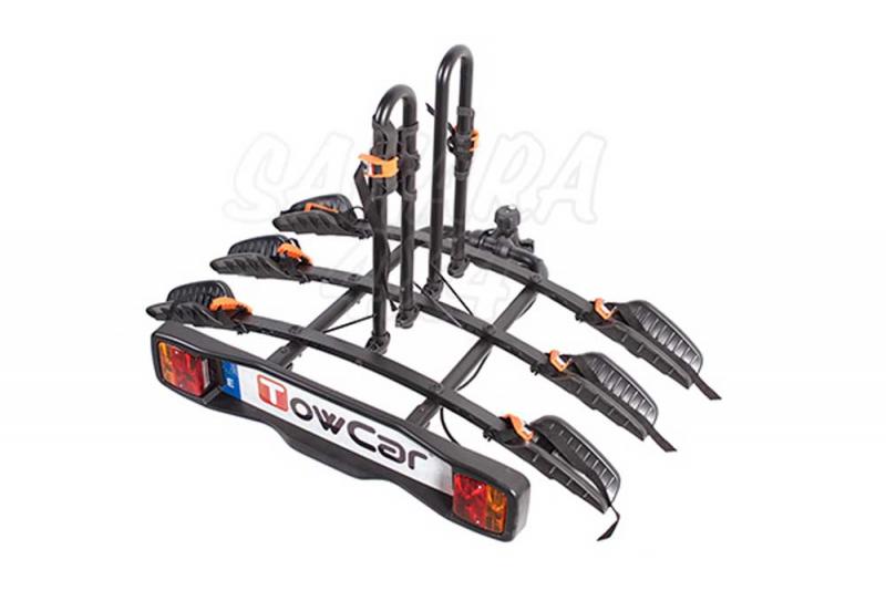 Bike Carriers towball TowCar B3 - Towbar mounted bike carrier Tow Car B3 is fixed in seconds. For 3 bikes