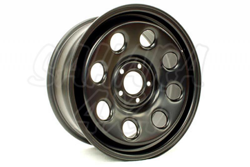 Llanta 8x18 , ET+45 , color Negro , Range Rover Sport , Discovery 3 , 4 - Buje 5x120 , carga por llanta 1500 Kg 