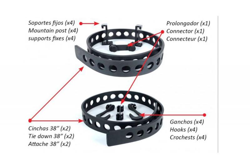 QUICK FIST Rubber Tie Down Belt Pack