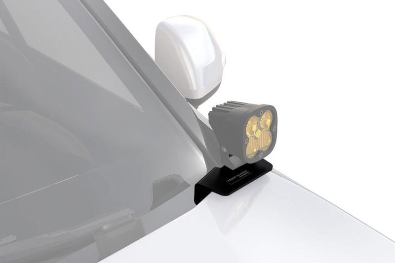 Ditch Mount A-Pillar Light Brackets Toyota Tacoma 3rd Gen - Light up the way ahead for your Tacoma with this pair of spotlight brackets. Easy to install with no drilling required. Can also be used to mount a small antenna.