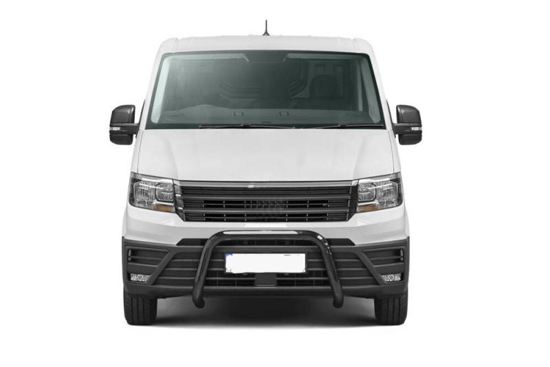 Defensa central negra 70mm. Homologacin CE Man TGE/VW Crafter 2018+