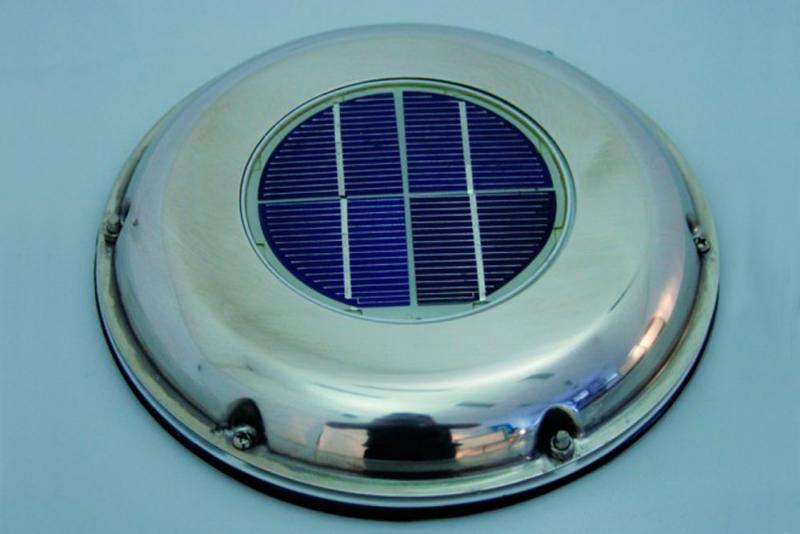 Solar fan with two interchangeable * and inverted propellers