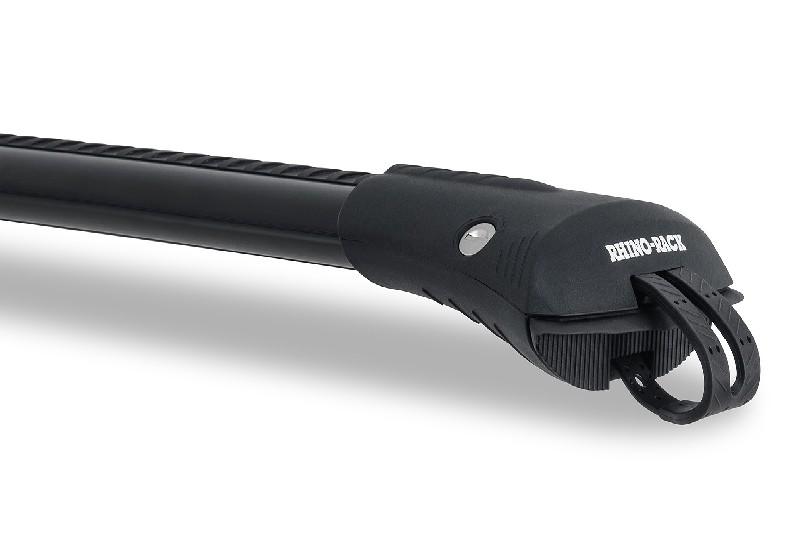Vortex StealthBar (Black 845mm) - The Rhino-Rack Vortex StealthBar can be purchased in black or silver and is cut to 7 different predefined lengths to suit vehicles with raised roof rails. All bars include the VGS rubber strip which has been designed to reduce wind drag and noise.
