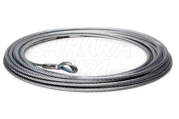 Cable de acero + gancho para warrior winch , varias medidas - Con gancho 