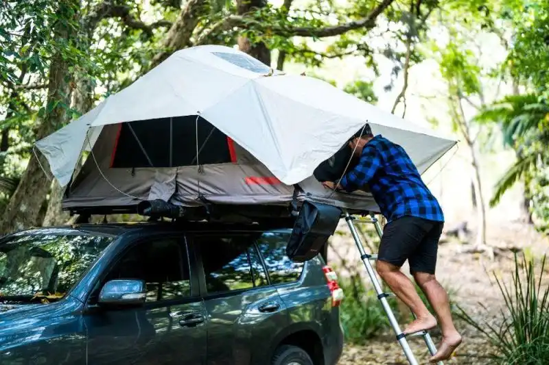 Yakima Skyrise HD Roof Tent Medium - Take your camping to the next level with the Yakima SkyRise HD Medium Rooftop Tent!