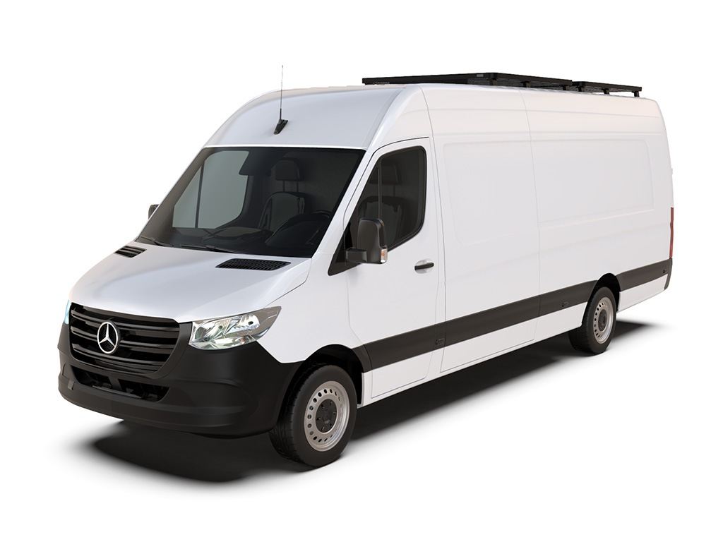 Mercedes Benz Sprinter 170in/L3/LWB w/OEM Tracks (2006-Current) Slimline II Roof Rack Kit / Tall - b